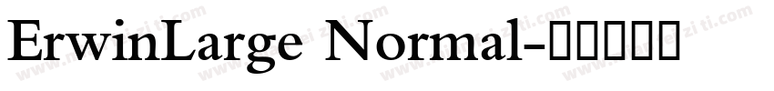ErwinLarge Normal字体转换